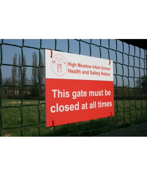 This Gate must be closed sign