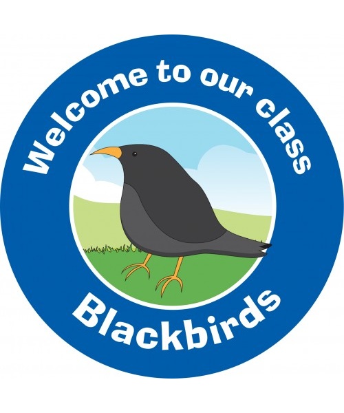 Blackbird bird sign UD04264