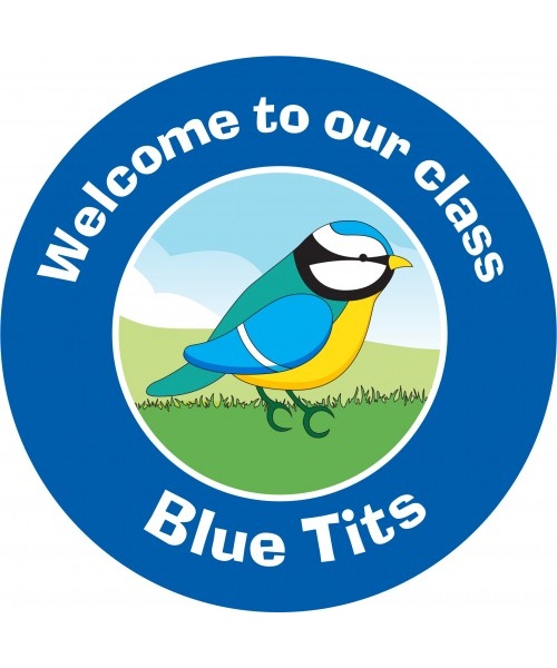 Blue tit bird sign UD04265