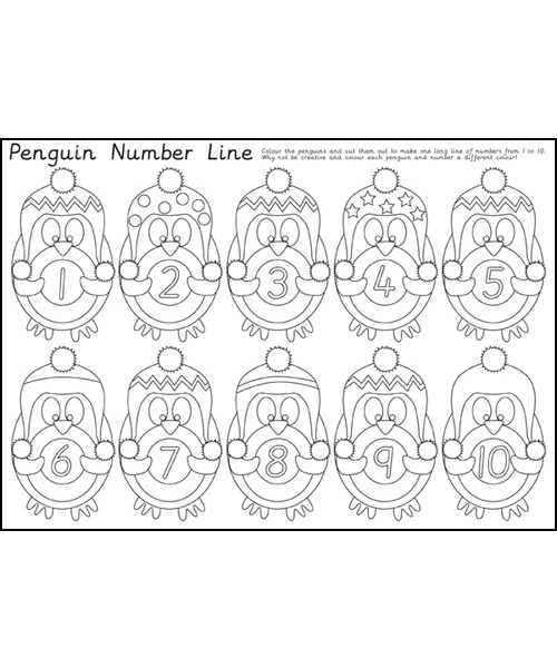 Penguin Number Line