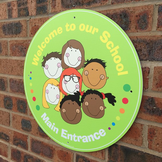Infant Entry Sign Main entrance sign UD03903 | School Signs, Nursery Signs, Whiteboards ...