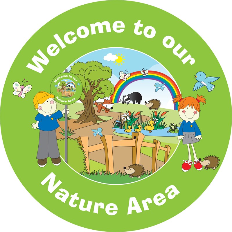 Nature Area Lime Welcome Circle | School Signs, Nursery Signs ...